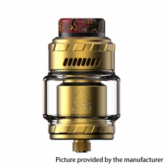 Authentic ThunderHead Creations & Mike Vapes THC Blaze Solo 25mm RTA Tank Vape Atomizer 5.5ml 3.5ml - Gold