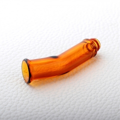 Replacement Long Glass 510 Drip Tip Mouthpiece for RTA RDA Tank - Yellow