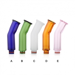 Replacement Long Glass 510 Drip Tip Mouthpiece for RTA RDA Tank - Yellow