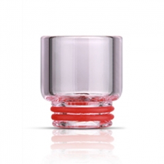 Replacement Glass 810 Drip Tip Mouthpiece for RTA RDA Vape Tank - Transparent Pink