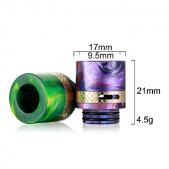 Replacement Resin Adjustable Airflow 810 Drip Tip Mouthpiece for RTA RDA Tank - Yellow