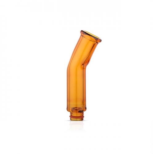 Replacement Long Glass 510 Drip Tip Mouthpiece for RTA RDA Tank - Yellow
