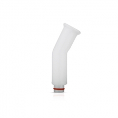 Replacement Long Glass 510 Drip Tip Mouthpiece for RTA RDA Vape Tank - White