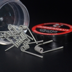 Authentic Coilology NI80 Juggernaut Handcrafted Coil 2-28 / .1*.4 / 2-36 2.5mm AWG 0.48ohm 10pcs
