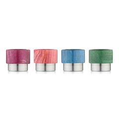 Replacement Stable Wood + SS Base 810 Drip Tip Mouthpiece for RTA RDA Tank - Green