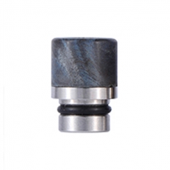Replacement Stable Wood + SS Base 510 Drip Tip Mouthpiece for RTA RDA Vape Tank - Blue
