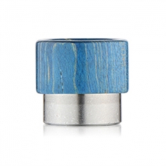 Replacement Stable Wood + SS Base 810 Drip Tip Mouthpiece for RTA RDA Vape Tank - Blue