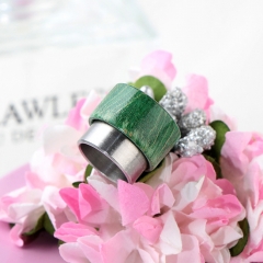 Replacement Stable Wood + SS Base 810 Drip Tip Mouthpiece for RTA RDA Tank - Green