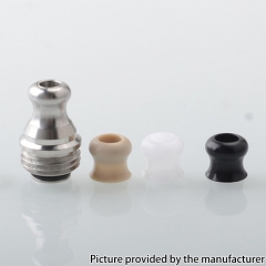 Raven Style Drip Tip Set for BB Billet Boro AIO Mod - Silver