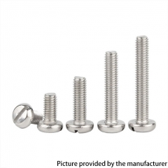 Replacement Slotted Screws M2*3mm for ULTON Style Aiolos Rubik RBA Deck Four One Five 415BB Flash e-vapor vS RTA 10pcs - Silver