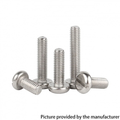 Replacement Slotted Screws M2*3mm for ULTON Style Aiolos Rubik RBA Deck Four One Five 415BB Flash e-vapor vS RTA 10pcs - Silver