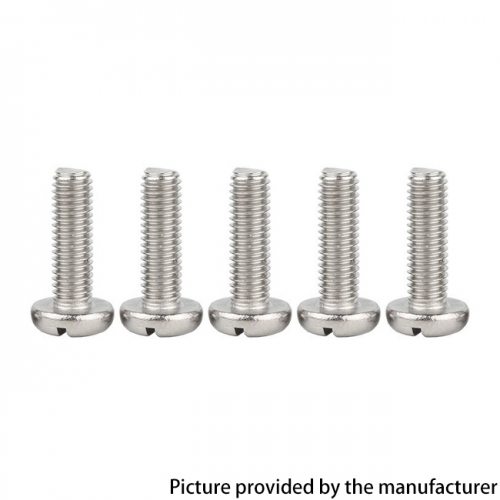 Replacement Slotted Screws M2*3mm for ULTON Style Aiolos Rubik RBA Deck Four One Five 415BB Flash e-vapor vS RTA 10pcs - Silver