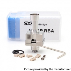 SXK HMMR Style RBA Bridge with 7 Air Inserts for Billet BB Boro Tank - Silver