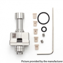 SXK HMMR Style RBA Bridge with 7 Air Inserts for Billet BB Boro Tank - Silver