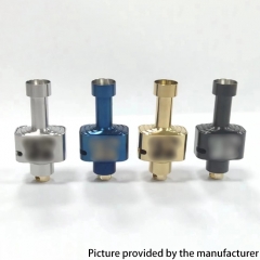 Wick'd Remixd Style RBA Bridge with 7 Air Inserts for Boro Devices Billet BB Mod Kit - Blue