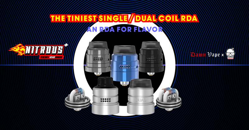 Buy Authentic Damn Vape Nitrous 22mm RDA w/BF Pin