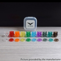 Authentic MK MODS Whistle V2 Drip Tip Button Set for Dotaio V1 V2 Lite V2 Cthulhu Aio Mod Kit - Blue