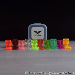 Authentic MK MODS Whistle V1 Drip Tip Button Set for Dotaio V1 V2 Lite V2 Cthulhu Aio Mod Kit - Coffee