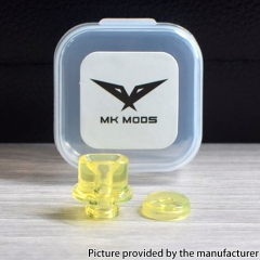 Authentic MK MODS Whistle V2 Drip Tip Button Set for Dotaio V1 V2 Lite V2 Cthulhu Aio Mod Kit - Lemon Yellow