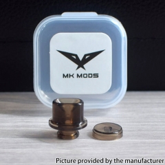 Authentic MK MODS Whistle V2 Drip Tip Button Set for Dotaio V1 V2 Lite V2 Cthulhu Aio Mod Kit - Smoke