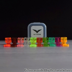 Authentic MK MODS Whistle V1 Drip Tip Button Set for Dotaio V1 V2 Lite V2 Cthulhu Aio Mod Kit - Clear