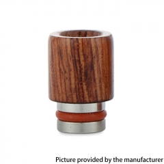 510 Drip Tip Wood + Stainless Steel Mouthpiece for RTA RDA Vape Atomizer - Brown