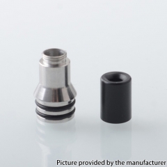 Echo Style 510 Drip Tip Set 510 Connector + 3PCS Mouthpieces - Silver