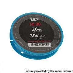 UD NI80 Wire 26GA Heat Wire 0.405mm 30Feet