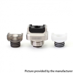 SXK PRC Keep MVP Style Drip Tip Kit for BB Billet Boro AIO Box Mod - Silver