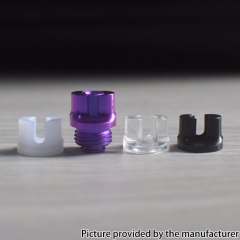Authentic MK MODS Titanium TA Integrated Drip Tip Set for BB Billet Boro AIO Box Mod - Purple