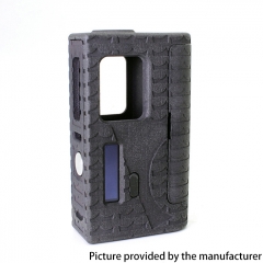 SXK BMM Borat Style PA66 3D Printed Evolv DNA 60W 18650 Boro Mod (Crown Pattern) - Black