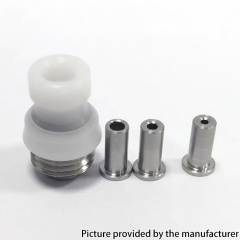 Mission XV Cosmos V2 Booster Style Integrated Drip Tip for BB Billet Boro AIO Box Mod - White