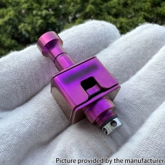 Unkwn One Unreal Style Titanium Alloy RBA Bridge for Billet BB Boro Tank - Purple