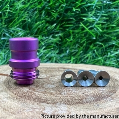 Mission Never Normal Style Titanium Drip Tip for Billet Box Mod -  Anode Purple