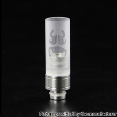 510 Drip Tip Glass + Stainless Steel Mouthpiece for RTA RDA Vape Tank - D
