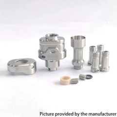 (Ships from Germany)KILLAB Style RBA Bridge Rebuildable Tank with 5 Air Pins for Boro Tank BB Billet Box Mod Kit - Silver