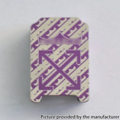 Monarchy Style Aluminum Boro Tank for SXK BB Billet AIO Box Mod Kit - Purple
