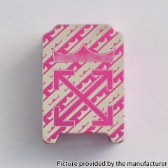 Monarchy Style Aluminum Boro Tank for SXK BB Billet AIO Box Mod Kit - Pink