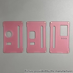 Acrylic Replacement Cover Panel Plate for Pulse Aio Mini Mod Kit 3PCS - Pink