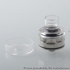 Monarchy P22 Style 22mm RDA Rebuildable Dripping Vape Atomizer w/ BF Pin - Transparent Silver