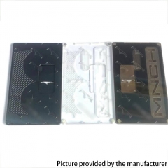 NS Modz Monarchy Square Style Front + Back Door Panel Plates for BB Billet Box Mod - Black