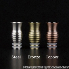 510 Drip Tip Metal Mouthpiece No.593 for RTA RDA Vape Tank - Bronze