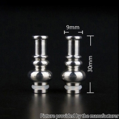 510 Drip Tip Metal Mouthpiece No.576 for RTA RDA Vape Tank - Sliver