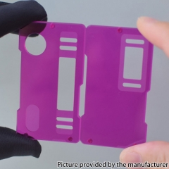 Authentic MK MODS V2 Acrylic Replacement Front + Back Cover Panel Plate for Dotaio V2 Mod - Purple
