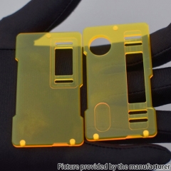 Authentic MK MODS V2 Acrylic Replacement Front + Back Cover Panel Plate for Dotaio V2 Mod - Fluo Yellow