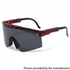 Outdoor Sports Polarized Cycling Sunglasses Anti-VU400 Running Mirror Mountain Sunglasses  - Black Red Black