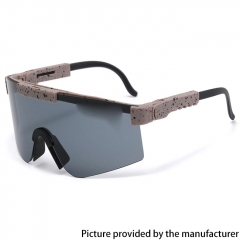 Outdoor Sports Polarized Cycling Sunglasses Anti-VU400 Running Mirror Mountain Sunglasses  - Brown Black