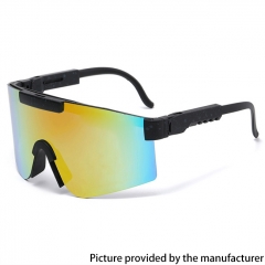 Outdoor Sports Polarized Cycling Sunglasses Anti-VU400 Running Mirror Mountain Sunglasses  - Black Red