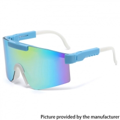 Outdoor Sports Polarized Cycling Sunglasses Anti-VU400 Running Mirror Mountain Sunglasses  - Blue Yellow