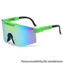 Outdoor Sports Polarized Cycling Sunglasses Anti-VU400 Running Mirror Mountain Sunglasses  - Green Yellow